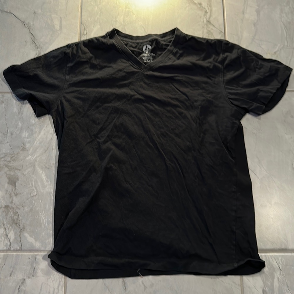 American Giant v neck cotton t shirt made in usa medium
